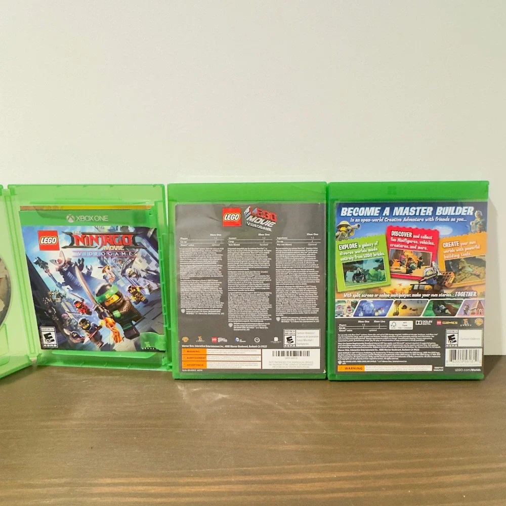 Xbox One Lego Video Game Bundle The Lego Movie Ninjago Worlds 3 Game Lot Set